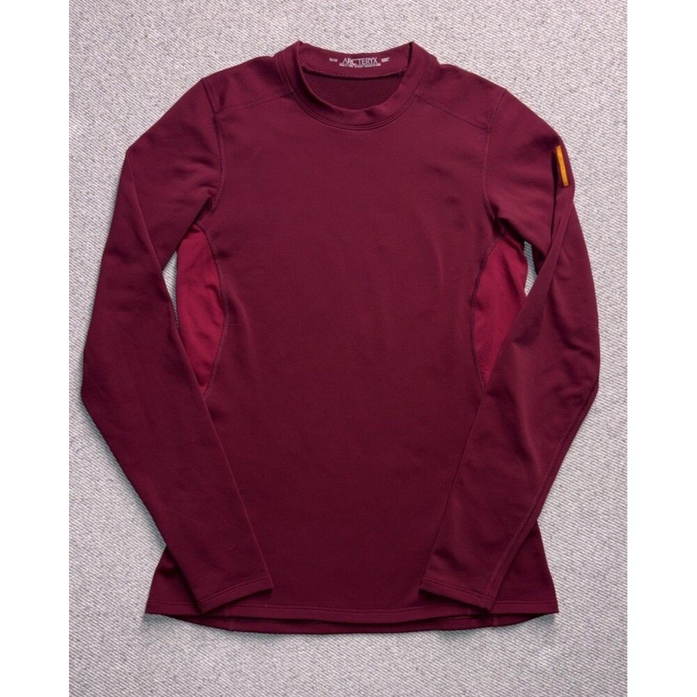Arc’teryx Women’s Phase AR Crew Neck Base Layer Top Thermal Burgundy Medium 2014